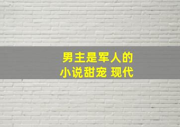 男主是军人的小说甜宠 现代